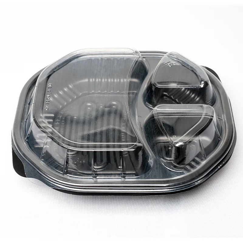 Jumbo 3-Compartment Microwave Container